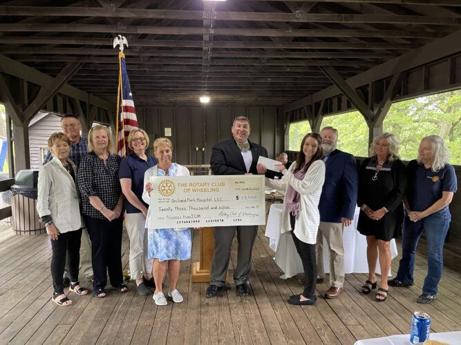 Wheeling Rotary Donates $23,000 to Orchard Park Hospital